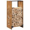 vidaXL Firewood Rack 40x30x80 cm Weathering Steel