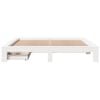vidaXL Bed Frame without Mattress White 200x200 cm Solid Wood Pine