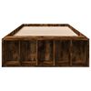 vidaXL Bed Frame without Mattress Smoked Oak 75x190 cm Small Single