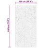 vidaXL Rug HUARTE Short Pile Soft and Washable Cream 100x200 cm