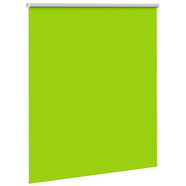 vidaXL Roller Blind Blackout Leaves Green 140x175 cm Fabric Width 136.6 cm Polyester