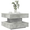 vidaXL Coffee Table 360-Degree Rotatable Concrete Grey 50x50x34.5 cm