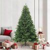 vidaXL Artificial Hinged Christmas Tree Green 210 cm PVC, PE and steel