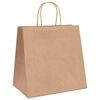 vidaXL Paper Bags 250 pcs with Handles Brown 26x17x25 cm