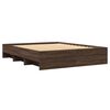 vidaXL Bed Frame without Mattress Brown Oak 160x200 cm Engineered Wood