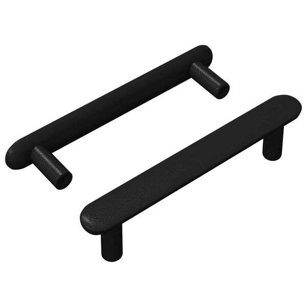 vidaXL Cabinet Handle 2 pcs Black 121 x 16.6 x 28.3 mm Iron