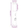 vidaXL Bollard Lights with Sensor&Outlet 3pcs 50 cm Stainless Steel IP44