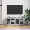 vidaXL TV Cabinet Grey Sonoma 100 x 35 x 40 cm Engineered Wood