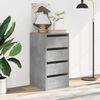 vidaXL Corner Chest of Drawers Concrete Grey 40x41x76 cm Engineered Wood