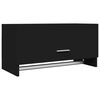 vidaXL Wardrobe | Black | Engineered wood | Compact | Wardrobe | Rectangular