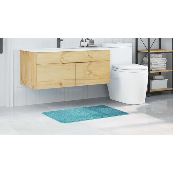 vidaXL Anti-slip Bath Mat Turquoise 60 x 90 cm PP