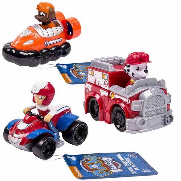 Paw Patrol Three Piece Vehicle Set Rescue Racers 6 6026590