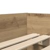 vidaXL Bed Frame with Drawer Artisan Oak 100 x 200 cm Solid Pine Wood