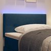 vidaXL LED Headboard with LED Strip Lights Blue 100 cm Polyester