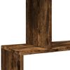 vidaXL Room Divider Bookcase 5-Tier Smoked Oak 70x24x161 cm Engineered Wood