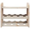 vidaXL Wine Rack with Top Board 43x25x37 cm Solid Wood Pine