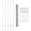 vidaXL Fence with Post Silver 1.4 x 10 m Steel