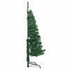 vidaXL Corner Artificial Christmas Tree Green 120 cm PVC and Metal