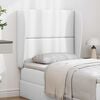 vidaXL Headboard Ear White PVC
