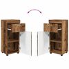 vidaXL Bathroom Furniture Set with Door TULUM Old Wood Engineered Wood