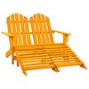 vidaXL Garden Chair | Orange | Solid fir wood | Large | Detachable
