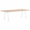 vidaXL Dining Table Legs A-Shaped 2 pcs White&nbsp;80x(72-73) cm Steel