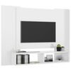 vidaXL Wall TV Cabinet High Gloss White 120x23.5x90 cm Engineered Wood