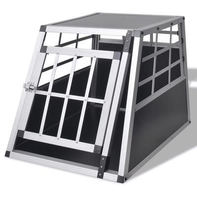 vidaXL Dog Transport Cage S Aluminium