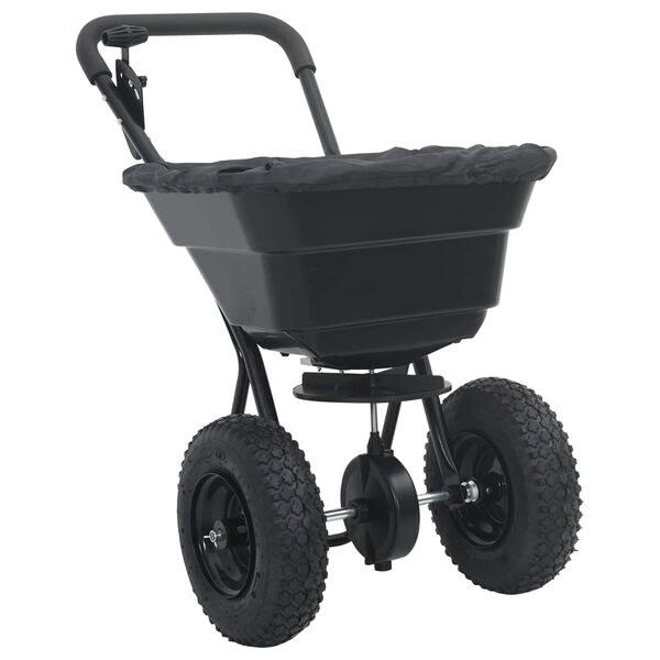 vidaXL Spreader Black 53 x 81.5 x 78 cm PVC and Steel