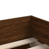 vidaXL Bed Frame with Drawers without Mattress Brown Oak 90x190 cm Single