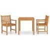 vidaXL 3 Piece Garden Dining Set 80x80 cm Solid Teak Wood