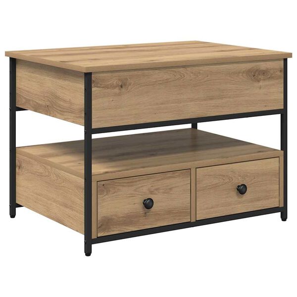 vidaXL Coffee Table Artisan Oak 70 x 50 x 54.5 cm Engineered Wood