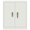 vidaXL Storage Cabinet White 60 x 40 x 70 cm Steel