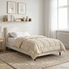 vidaXL Full Year Duvet Cream 155 x 200 cm Microfiber and Teddy fleece