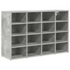 vidaXL Shoe Cabinet 103 x 30 x 67 cm Engineered Wood Concrete grey
