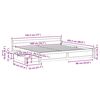 vidaXL Bed Frame without Mattress 180x200 cm Super King Solid Wood Pine