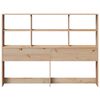 vidaXL Headboard with Storage 140 cm Solid Wood Pine