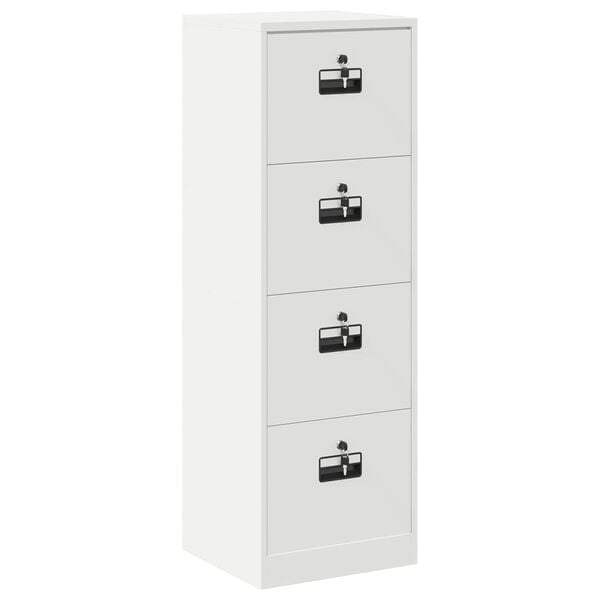 vidaXL File Cabinet with Drawer Mustard Yellow 45.5 x 42 x 106.5 cm