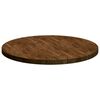 vidaXL Table Top Dark Brown &Oslash; 90 x 4 cm Solid Oak Wood