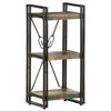 vidaXL 3-Tier Bookcase 40x30x80 cm Solid Reclaimed Wood