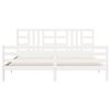 vidaXL Bed Frame without Mattress White 200x200 cm Solid Wood