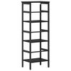 vidaXL Bookshelf Black Oak 40 x 29.5 x 115 cm Engineered Wood