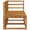 vidaXL Outdoor Middle and Corner Sofa 2 Piece Natural