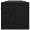 vidaXL Wall Cabinet Black oak 100 x 36.5 x 35 cm Engineered wood