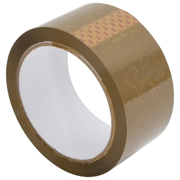 vidaXL Packaging Tape 36 pcs Brown 48 mm x 66 m