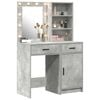 vidaXL Dressing Table Set 2 pcs Concrete Grey Engineered Wood