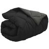vidaXL Winter Duvet Black and Anthracite 220 x 140 cm Microfiber