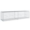 vidaXL Gabion Basket with Cover 200x50x50 cm Galvanised Iron