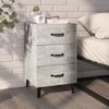 vidaXL Bedside Cabinet Concrete Grey 40x40x66 cm Engineered Wood