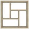 vidaXL Wall Shelf Sonoma Oak 45.1x16x45.1 cm Engineered Wood